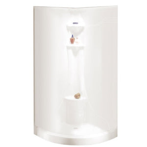 HERA 36'' 1 PIECE WHITE NEO-ROUND SHOWER