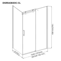 PORTE DE DOUCHE EXALT 36'' X 60''