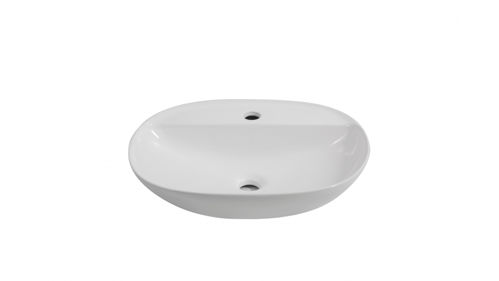 LAVABO VASQUE OKOYE 20'' X 16'' X 5'' BLANC
