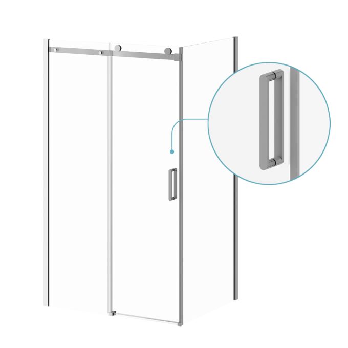 PORTE DE DOUCHE KONCEPT II COULISSANTE 48'' X 77''